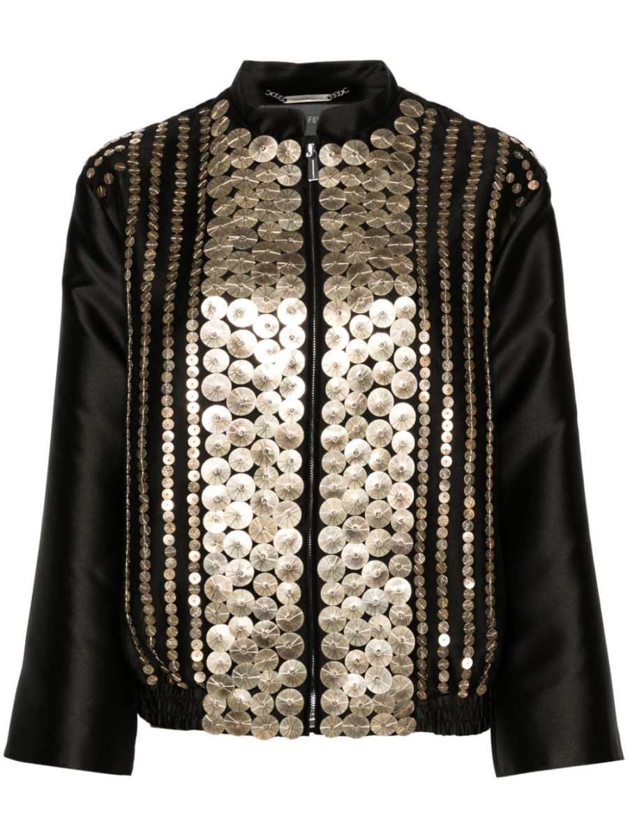 appliqué-detail jacket