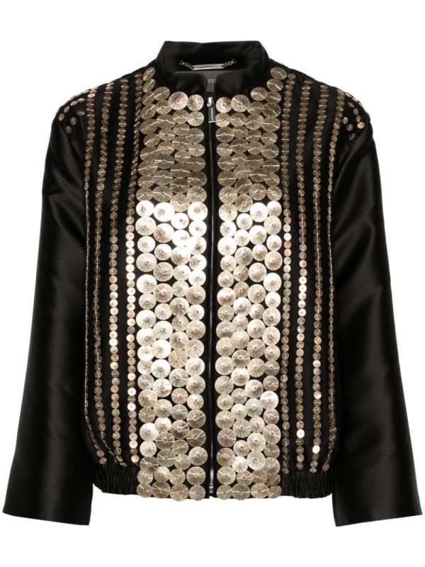 appliqué-detail jacket