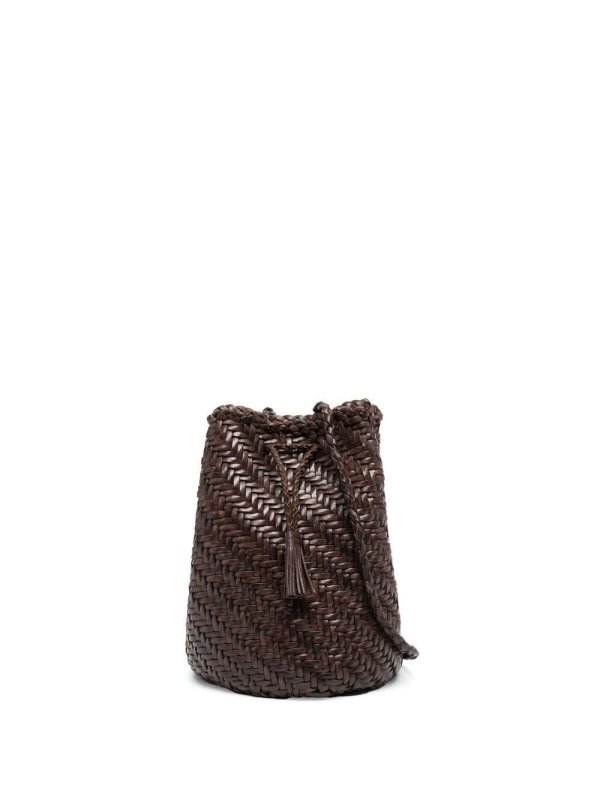 Pompom Double Jump bucket bag