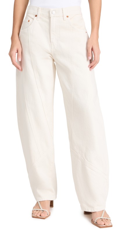 RE/DONE Engineered Wide Taper Jeans Vintage White