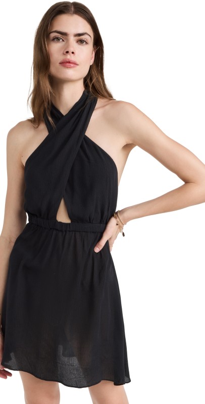 Playa Lucila Halter Dress Black