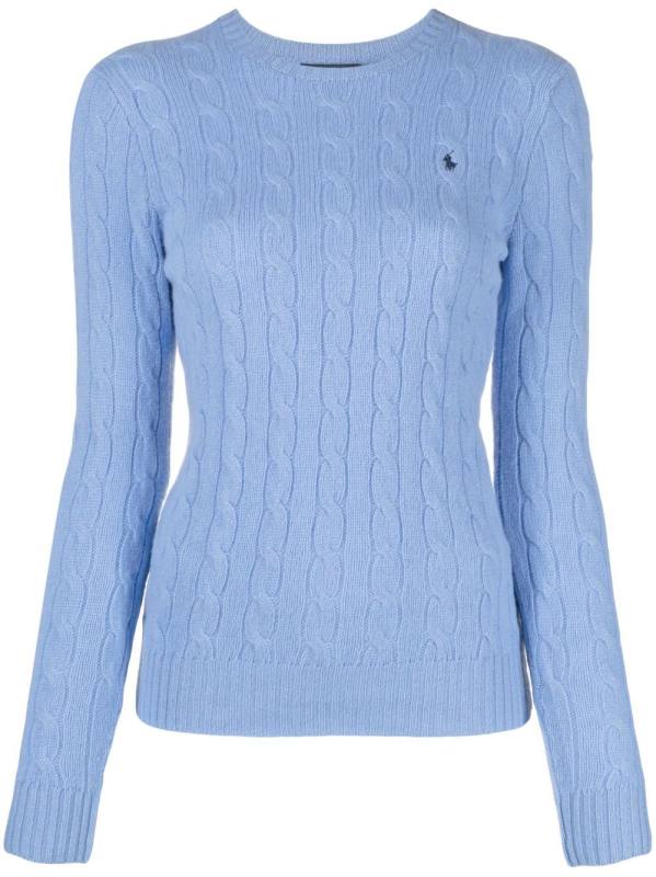 Polo Pony cable-knit jumper