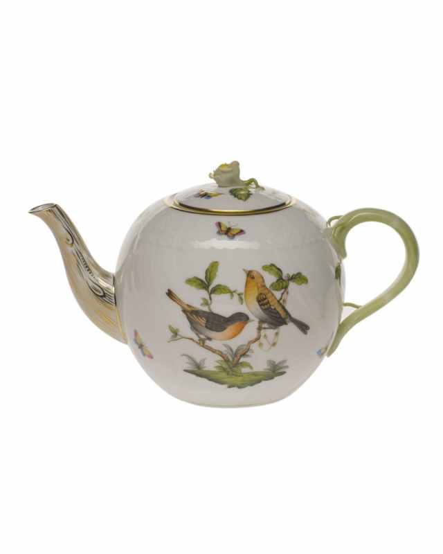 Rothschild Bird Teapot with Rose