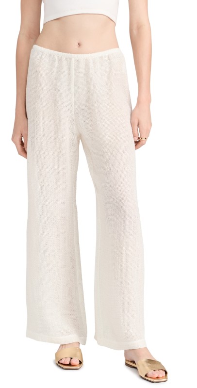 Leset Stella Wide Leg Pants White