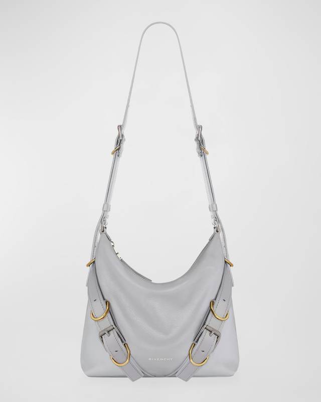 Voyou Small Crossbody Bag in Tumbled Leather