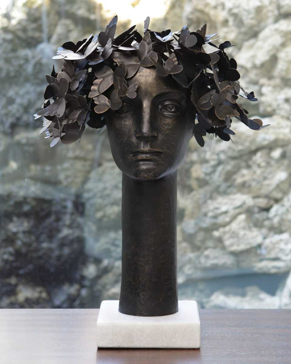 Butterflies for Brains Sculpture, 23.5"T