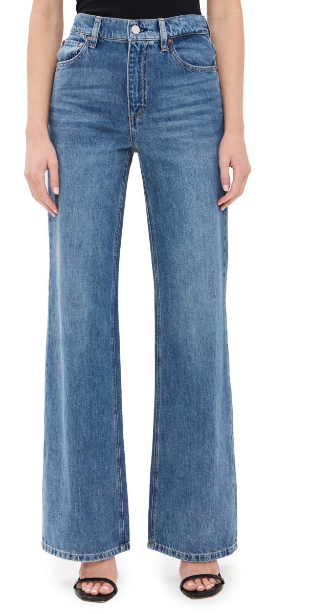 alice + olivia Weezy Full Length Jeans Avery Blue