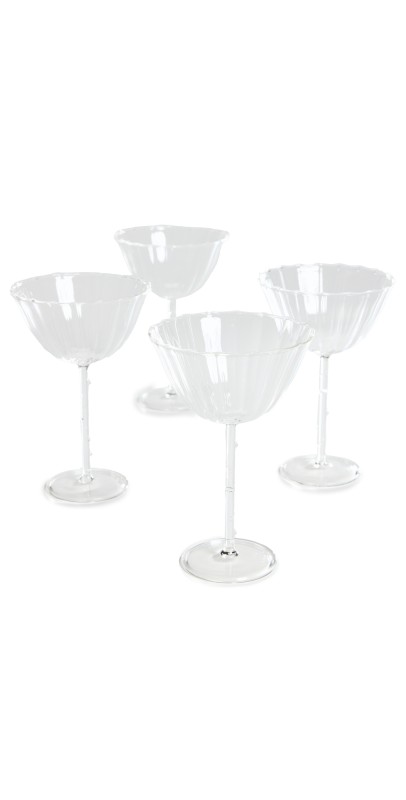 Sophie Lou Jacobsen Cosmo Coupe Glass Set Clear