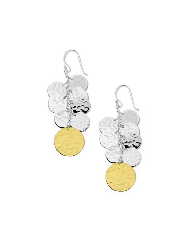 Classico Hammered Spotlight Earrings in Chimera Two-Tone