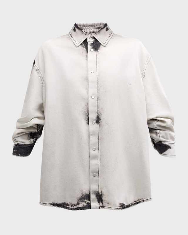 Keanu Snap-Front Denim Shirt