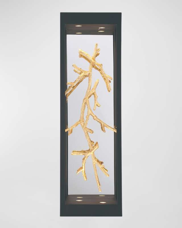 Aerie Gold Indoor/Outdoor LED Sconce