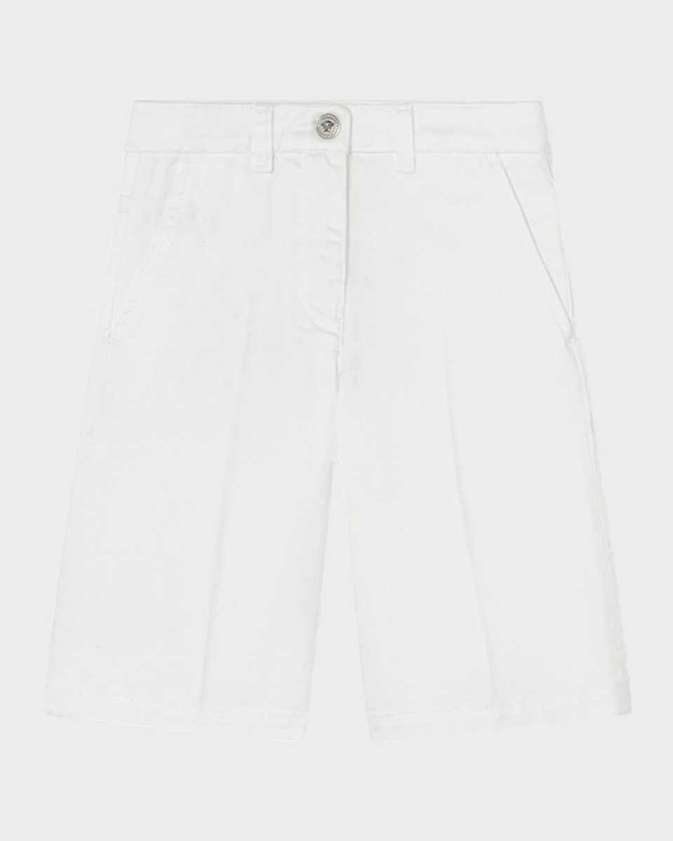Girl'd Gabardine Wide Leg Trousers, Size 8-14