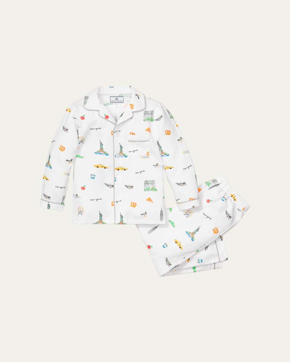 Kid's New York! New York! Two-Piece Pajama Set, Size 6M-14