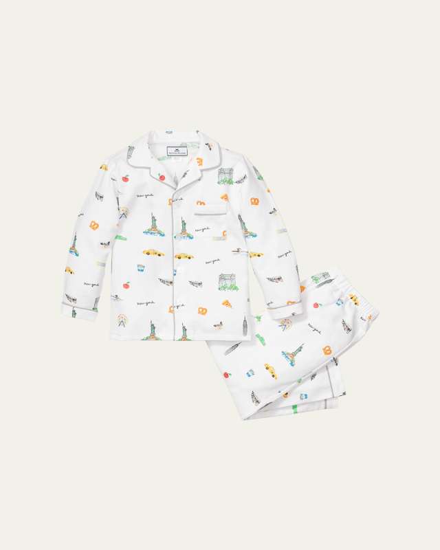 Kid's New York! New York! Two-Piece Pajama Set, Size 6M-14