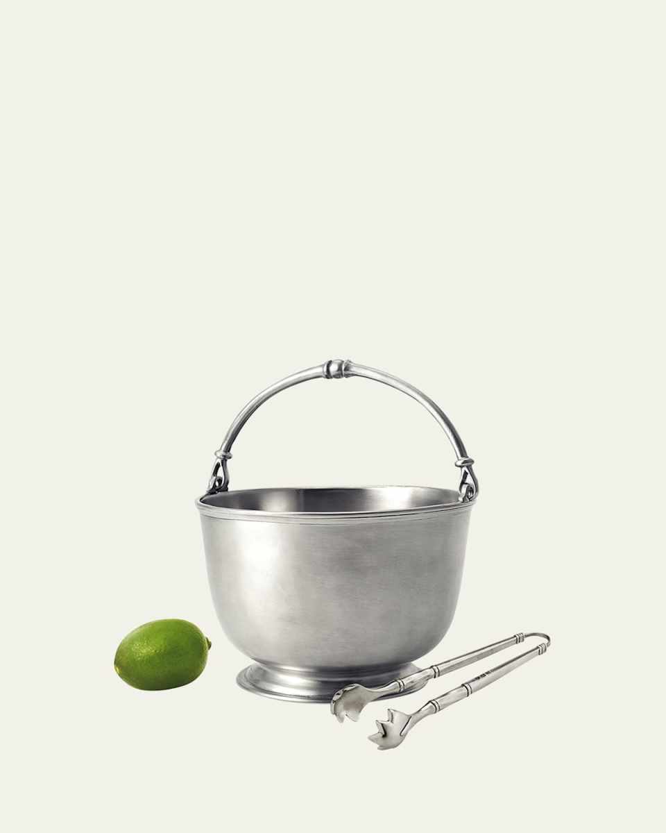 Bar Ice Bucket with Tongs