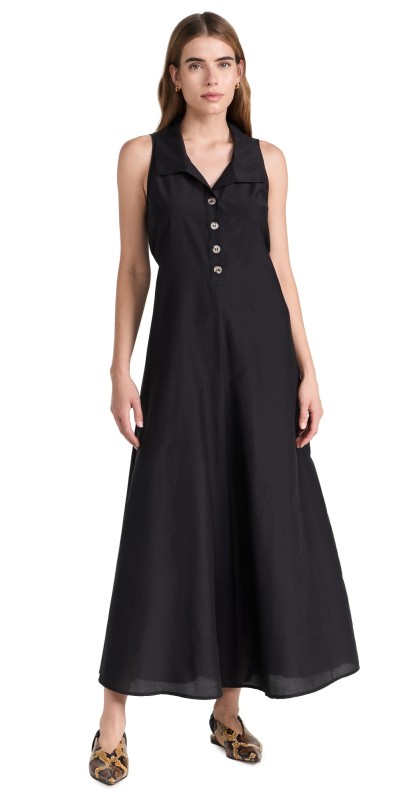 RIXO Lois Dress Black