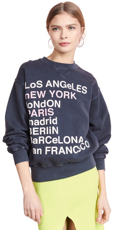 ANINE BING City Loveweatshirt Charcoal