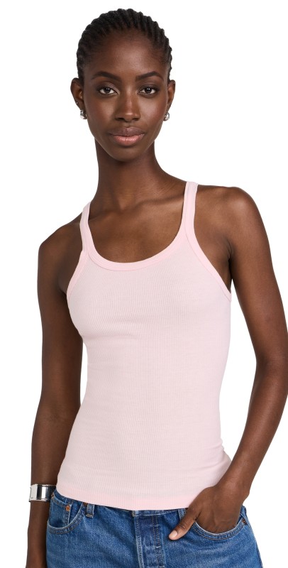 RE/DONE Ribbed Tank Peony
