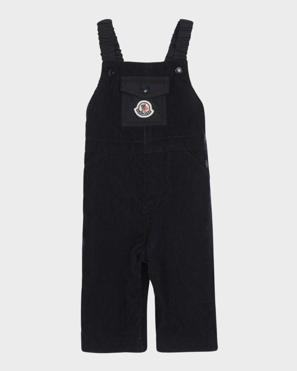 Boy's Corduroy Overalls W/ Bell Logo, Size 3M-3
