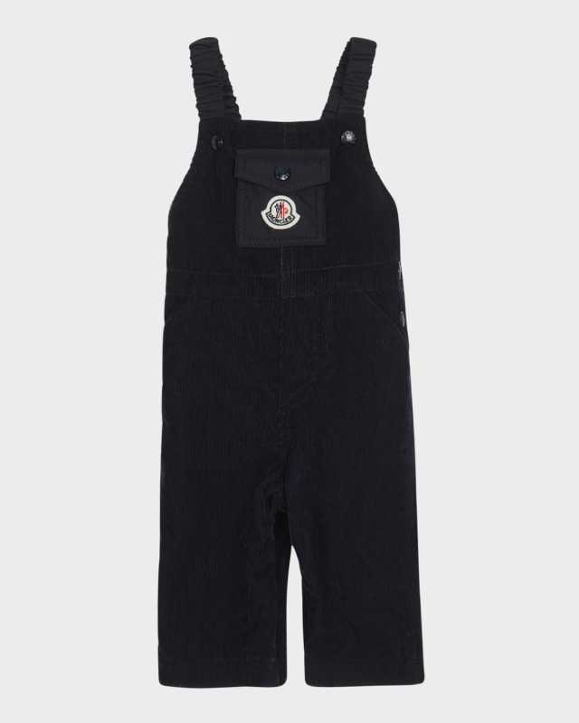 Boy's Corduroy Overalls W/ Bell Logo, Size 3M-3