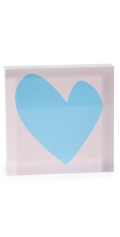 Kerri Rosenthal 4x4 Block of Love Imperfect Heart Blush