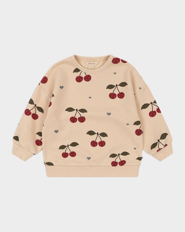 Girl's Lou Cherry Sweatshirt, Size 12M-