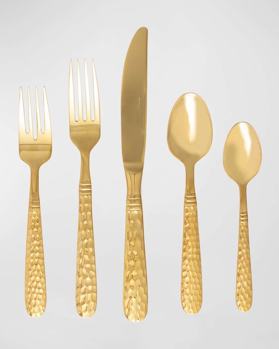 Martellato Golden Five-Piece Place Setting