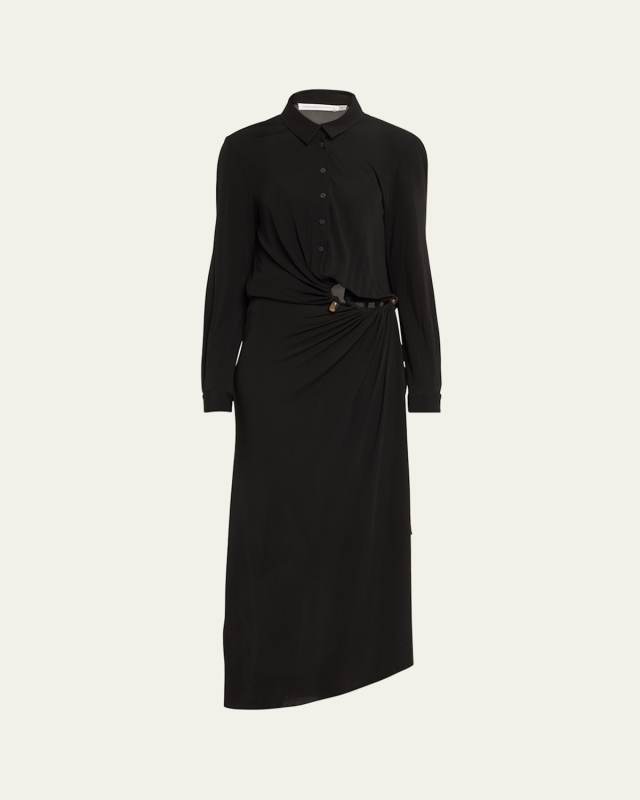 Odessa Stone Cutout Shirt Dress