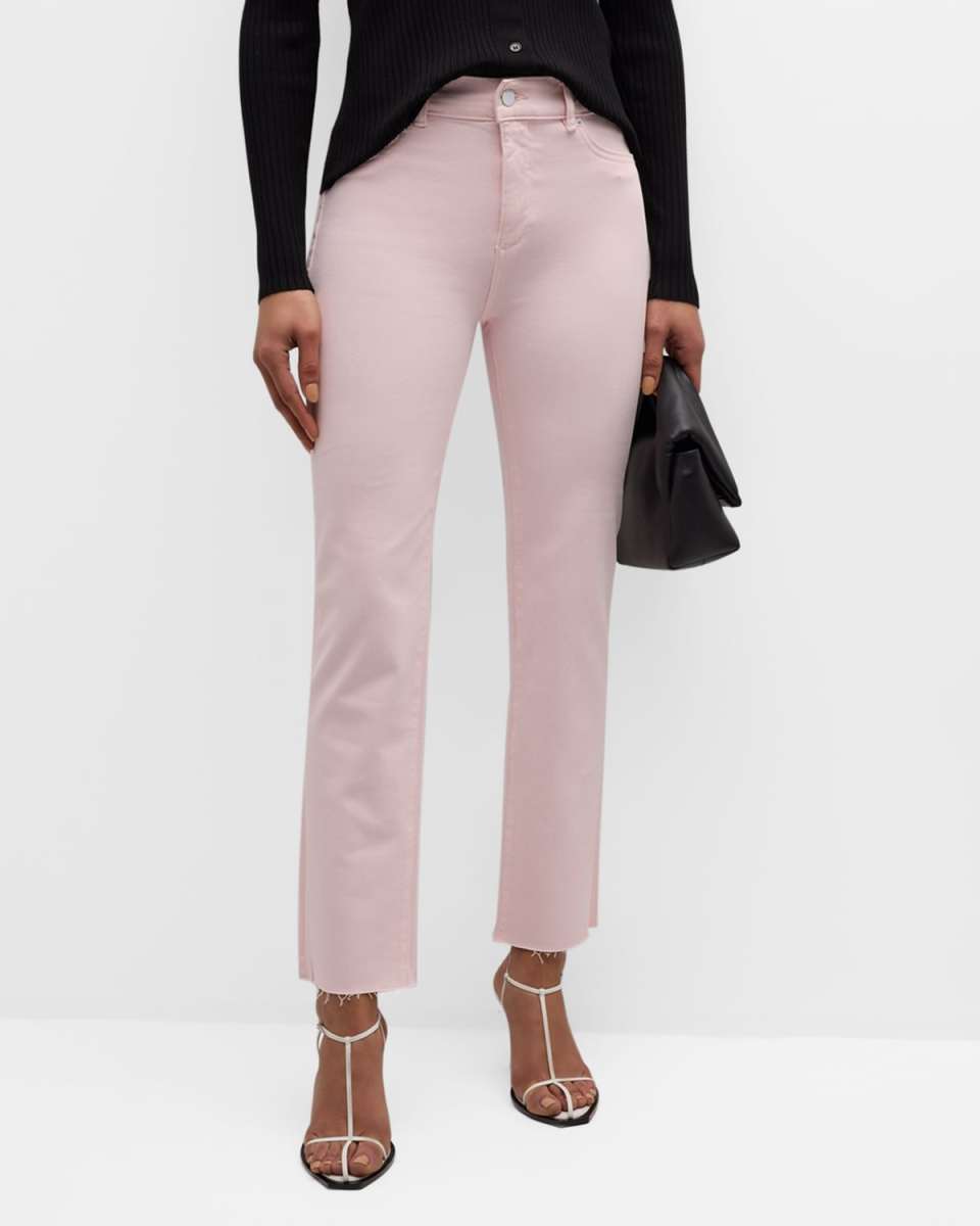Mara Straight Mid-Rise Instasculpt Ankle Jeans