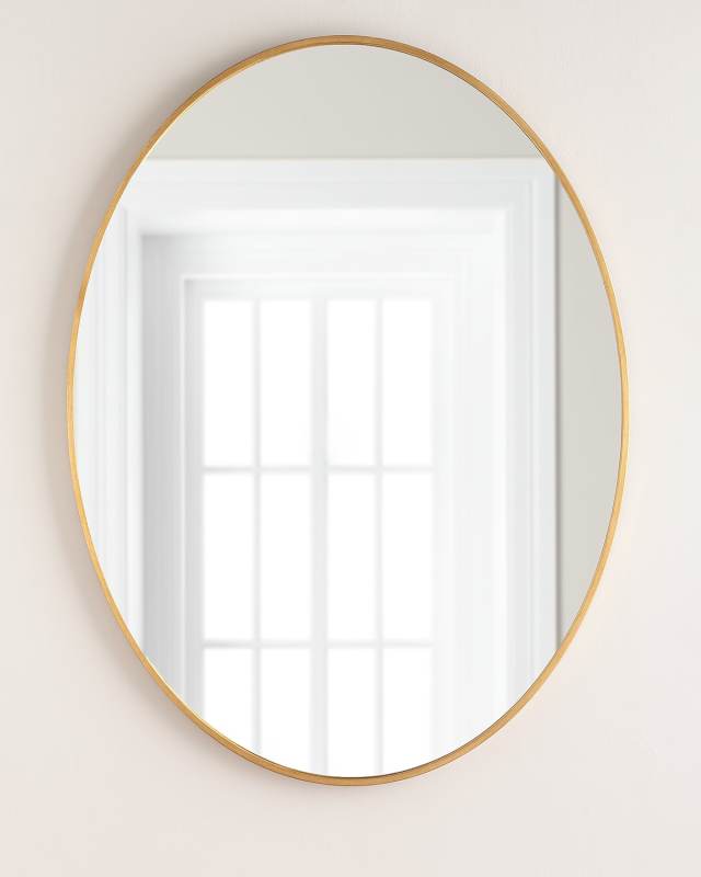 Oval Mirror, Gold