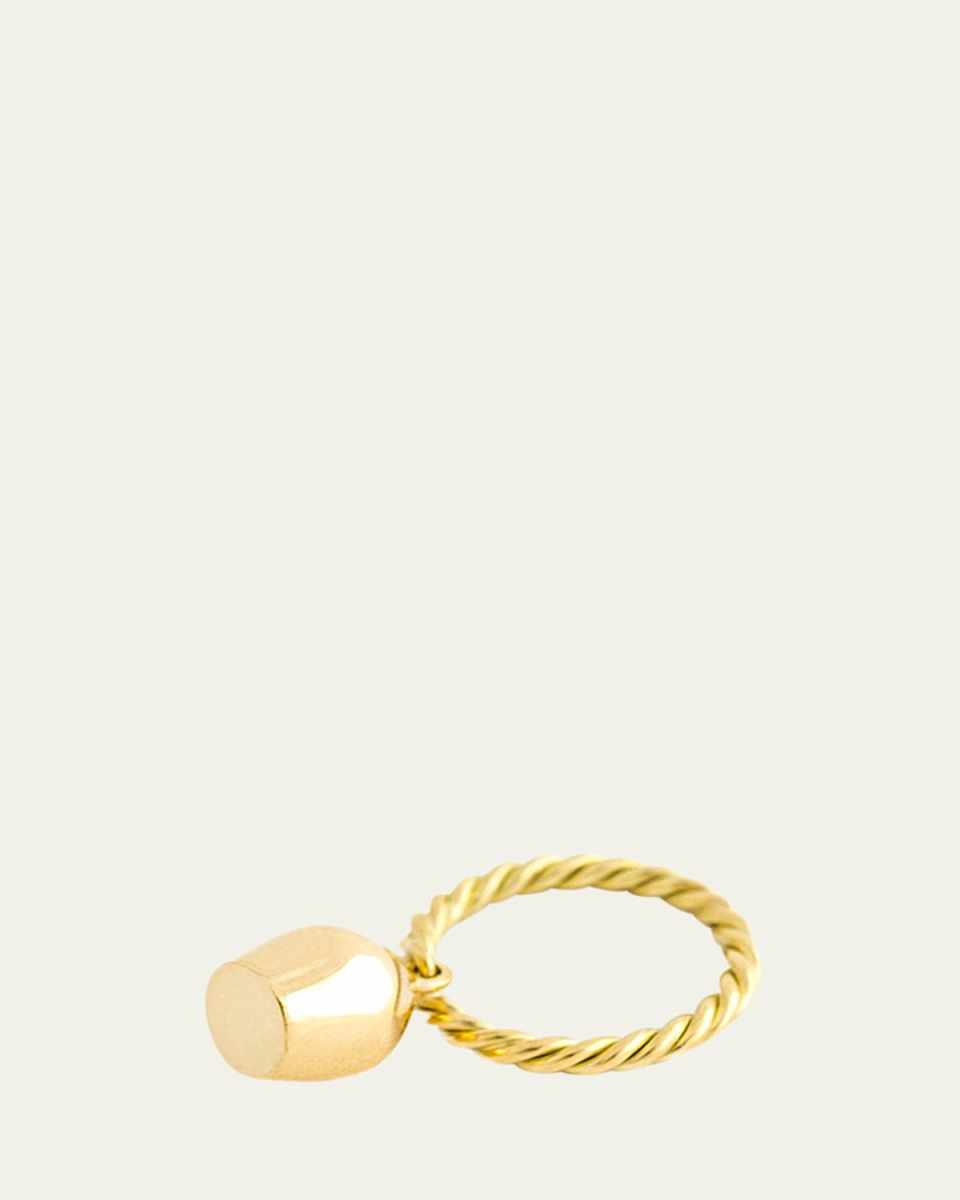 Plain Lune Hand Twisted Ring, Size
