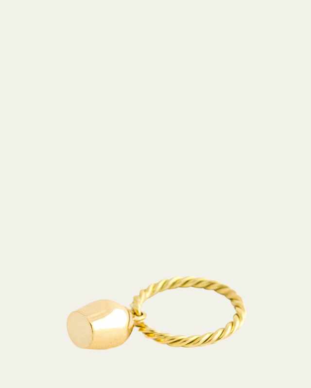 Plain Lune Hand Twisted Ring, Size