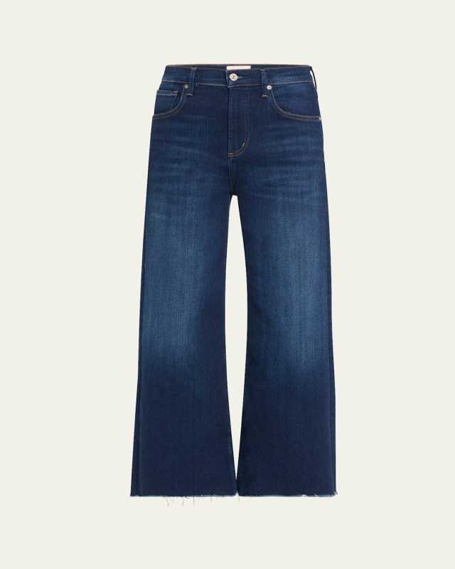 Lyra Wide-Leg Cropped Jeans