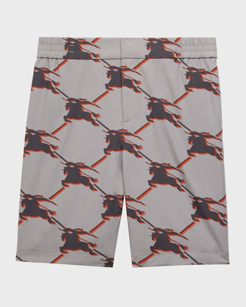 Boy's Roman Equestrian Knight Design-Print Short, Size 3-12