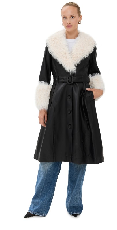 Saks Potts Foxy Coat Black/Cloud