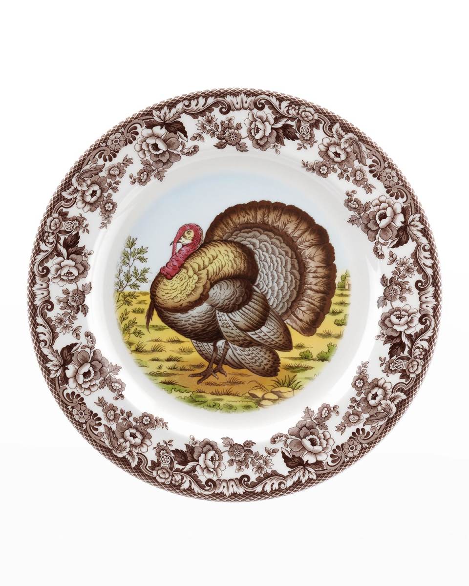 Woodland Turkey Round Platter