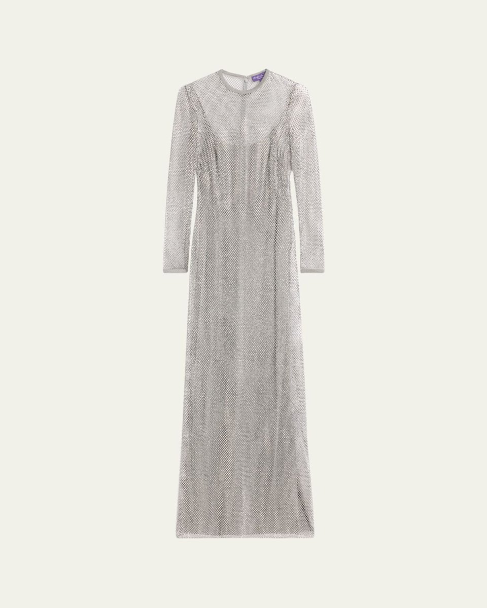 Crystal Embellished Gown with Slip