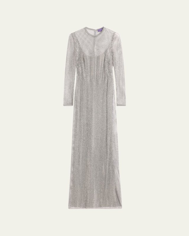 Crystal Embellished Gown with Slip