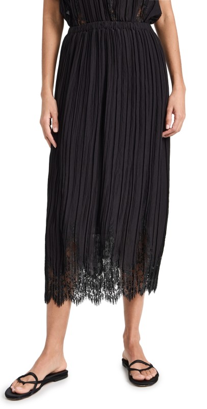 Zimmermann Pleated Skirt Black