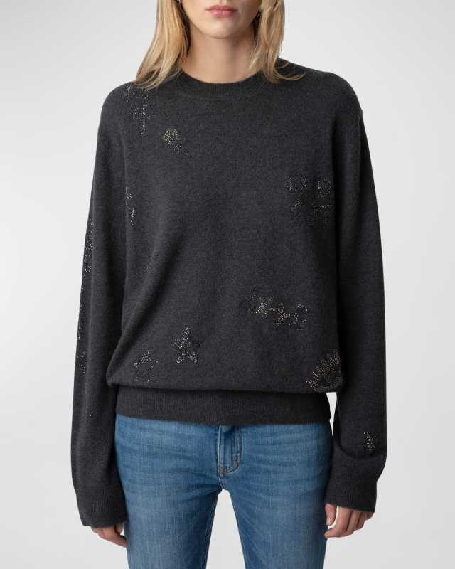 Pravis Embellished Cashmere Sweater