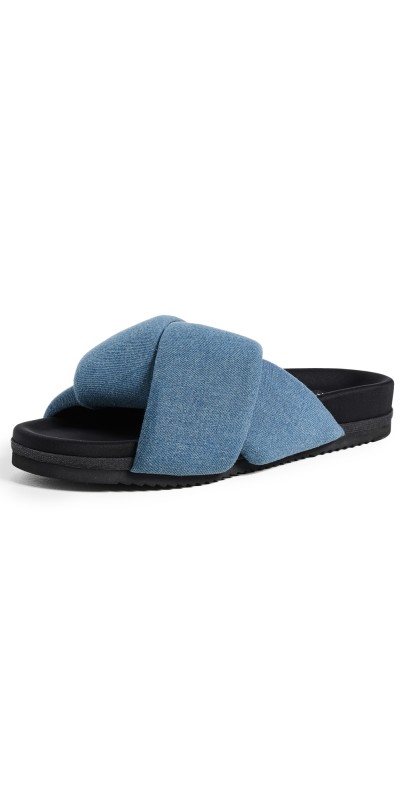 ROAM Foldy Puffy Slides Denim