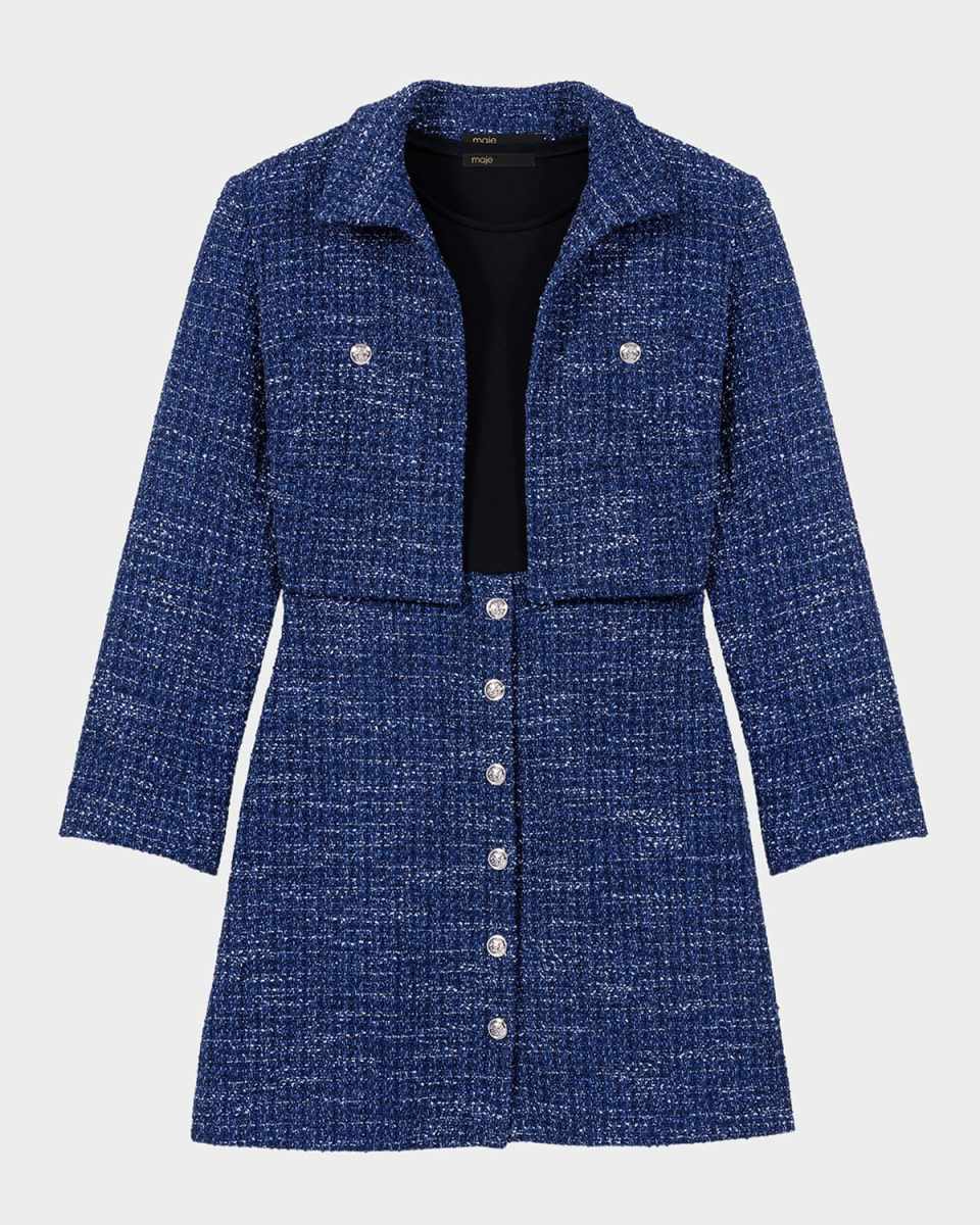 Ritanela Two-in-One Tweed Dress