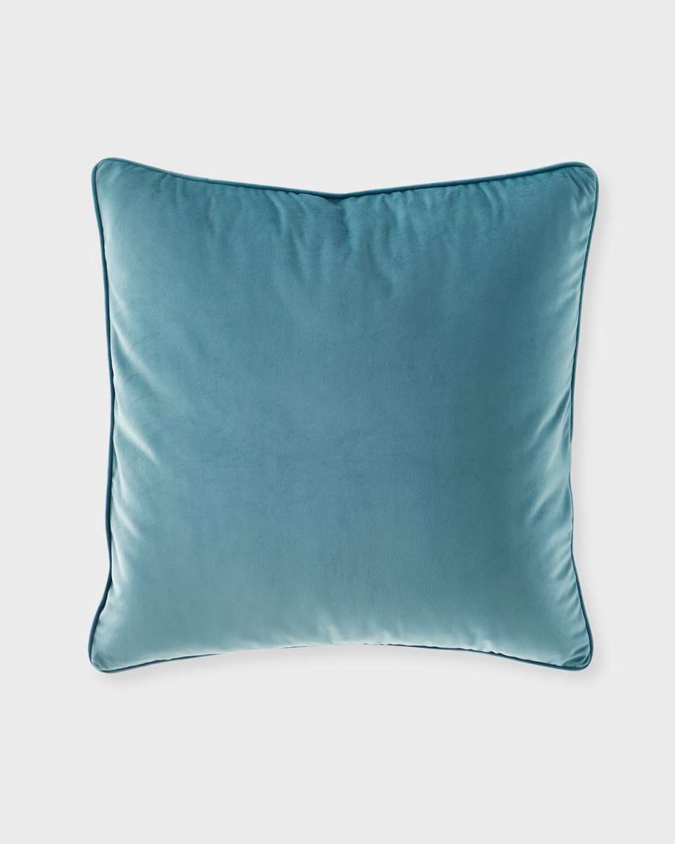 Indigo Garden Velvet Pillow - 22"