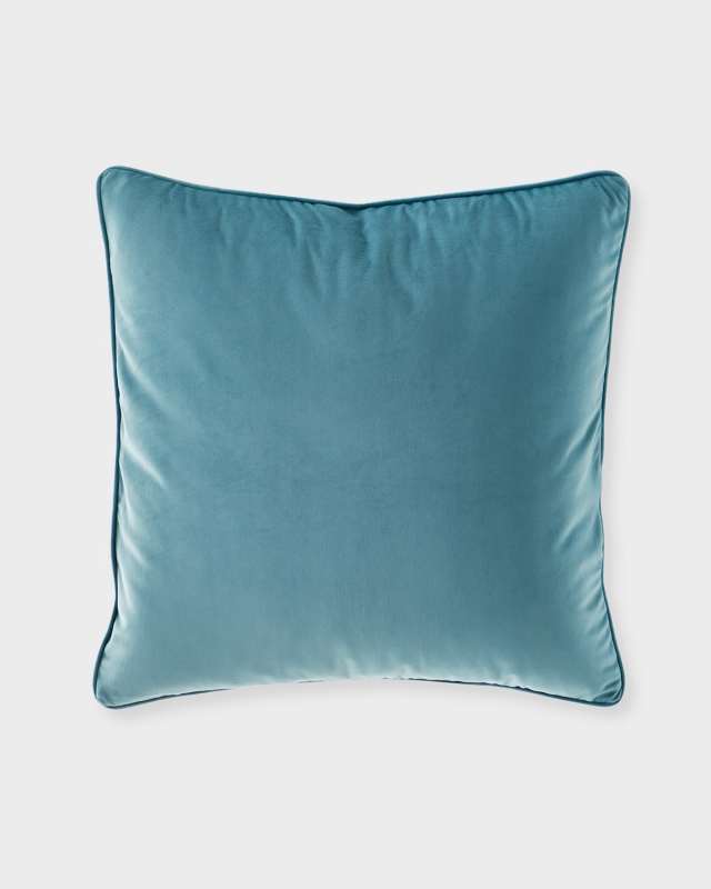 Indigo Garden Velvet Pillow - 22"
