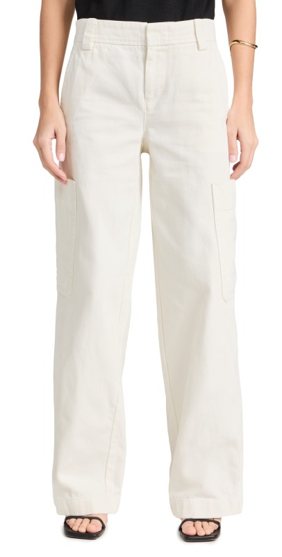 Vince Utility Cotton Pants Off White
