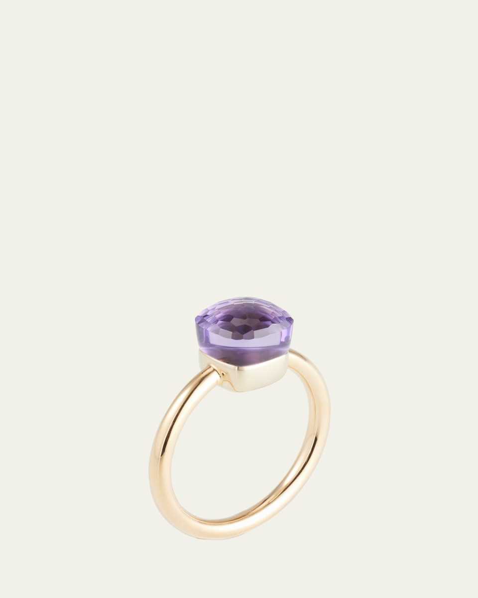 18K Rose Gold Nudo Petit Amethyst Ring
