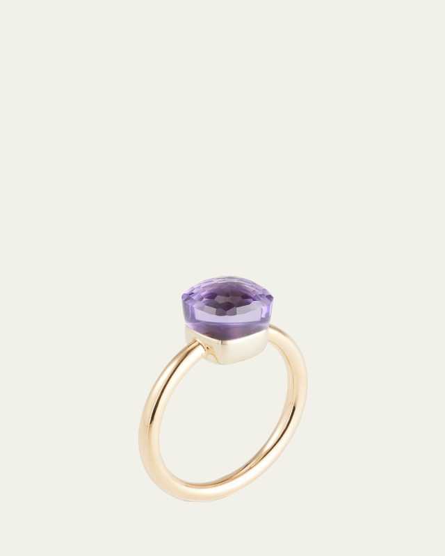 18K Rose Gold Nudo Petit Amethyst Ring