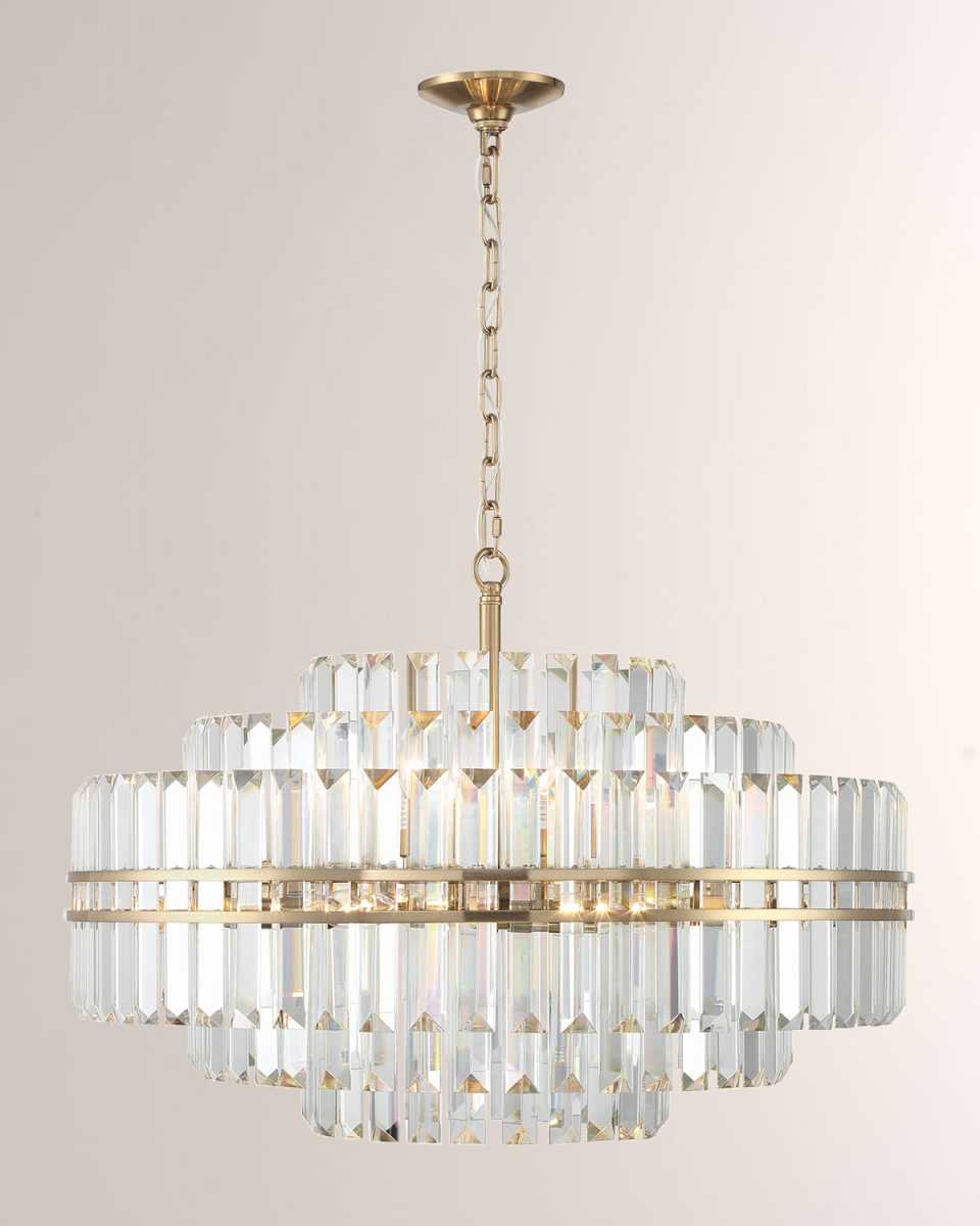 Hayes 16-Light Polished Nickel Chandelier