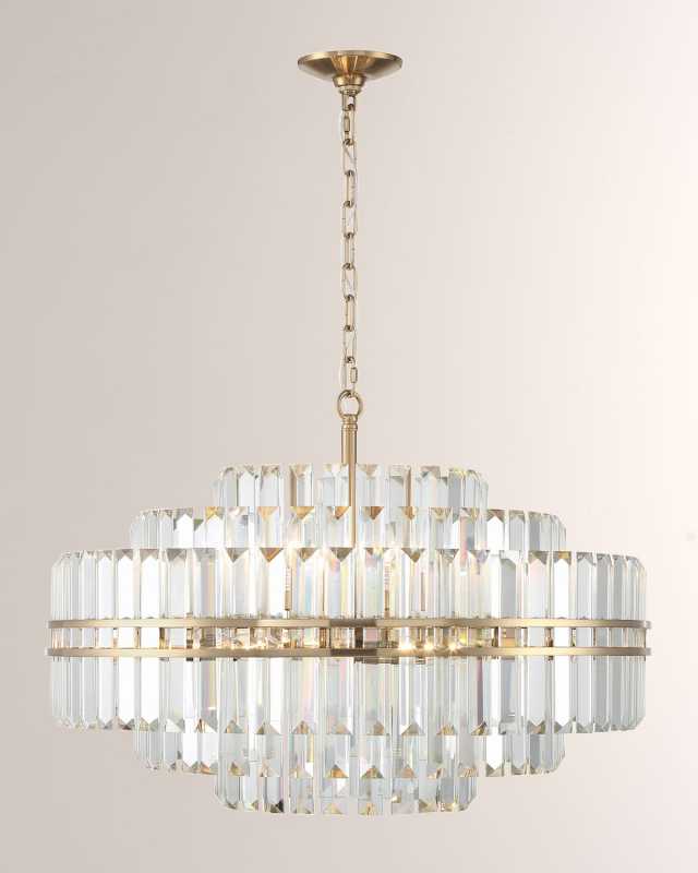 Hayes 16-Light Polished Nickel Chandelier