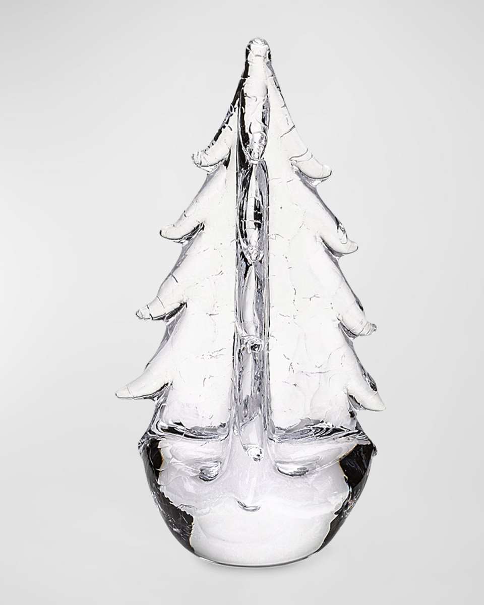 Vermont Crackle Evergreen Tree in Gift Box, 8"